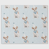 Birthday Jack Russell Dog Party Pet Cadeaupapier (Vlak)