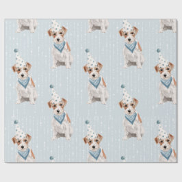 Birthday Jack Russell Dog Party Pet Cadeaupapier