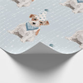 Birthday Jack Russell Dog Party Pet Cadeaupapier (Hoek)
