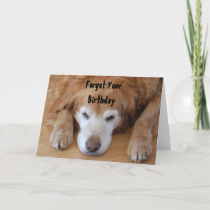 Birthday - Je geboortedag vergeten Kaart