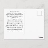 Birthday Jeremiah 29:11 BijbelAmerikaanse vlag Briefkaart (Achterkant)