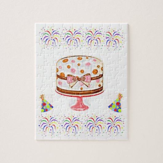 Birthday Jigzaag Puzzle Legpuzzel (Verticaal)