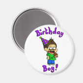 Birthday jongen magneet (Voorkant / Achterkant)