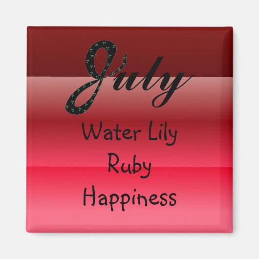 Birthday juli magneet (Voorkant)