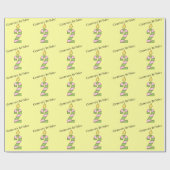 Birthday-kaarsen - twee jaar oud/personaliseer cadeaupapier (Vlak)