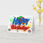 Birthday Kaart (Gele Bloem)