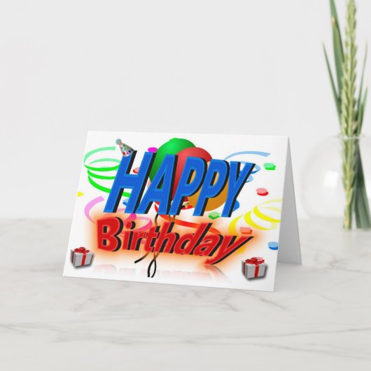 Birthday Kaart (Voorkant)