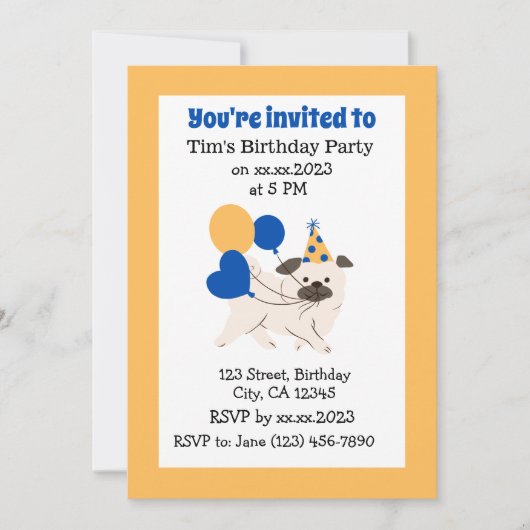 Birthday Kaart (Voorkant)