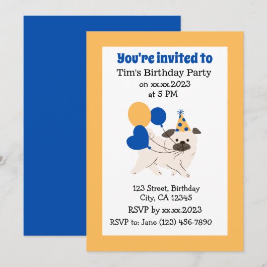 Birthday Kaart (Voorkant / Achterkant)