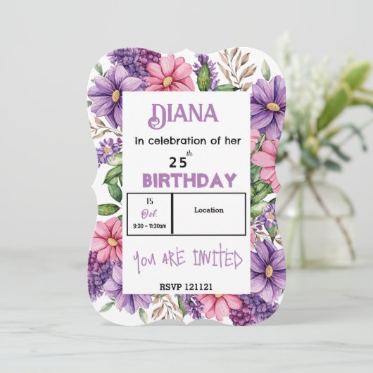 Birthday Kaart (Staand voorkant)