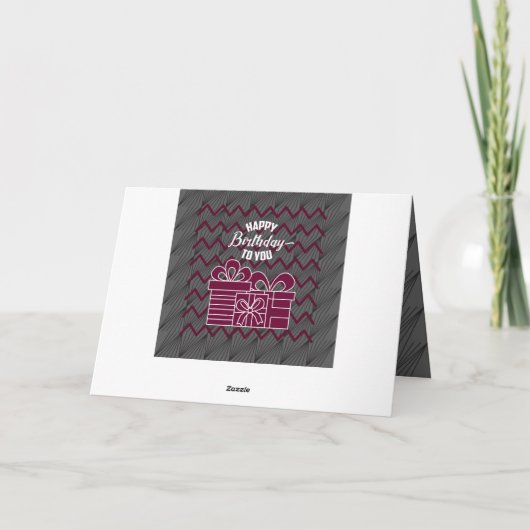 Birthday Kaart (Achterkant)