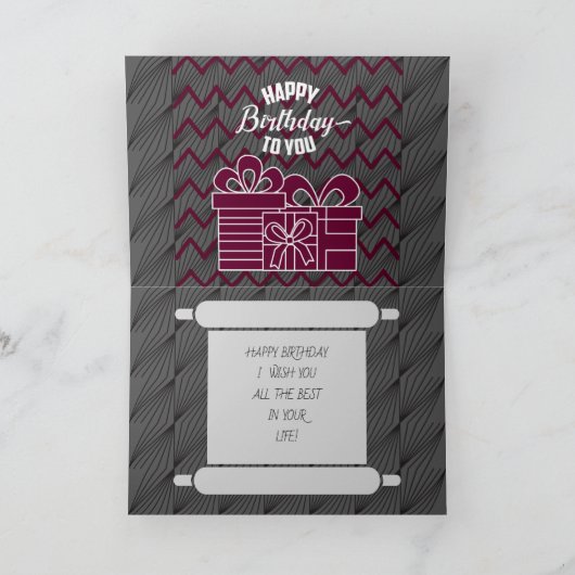 Birthday Kaart (Binnen)