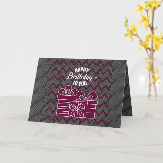 Birthday Kaart (Gele Bloem)