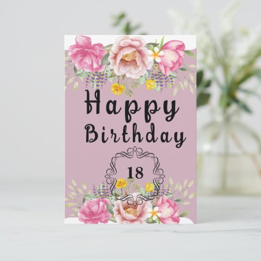 Birthday Kaart (Staand voorkant)