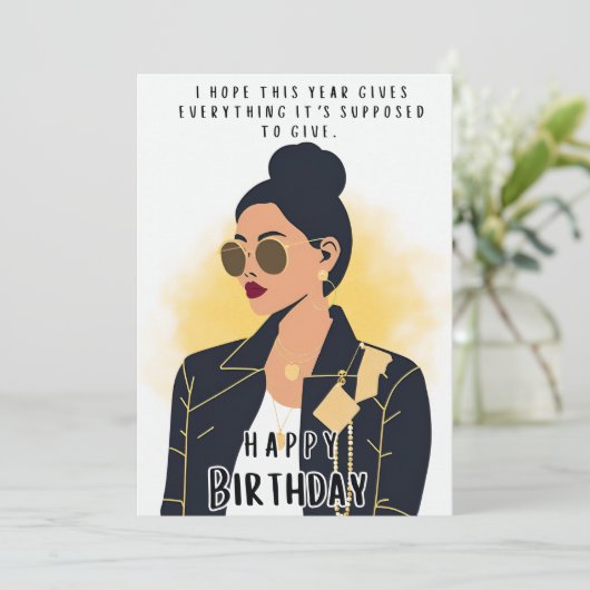 Birthday Kaart (Staand voorkant)