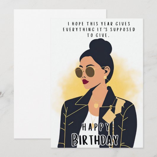 Birthday Kaart (Voorkant / Achterkant)