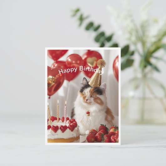 Birthday-kaart (Staand voorkant)