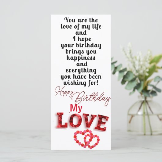 Birthday Kaart (Staand voorkant)