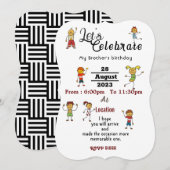 Birthday Kaart (Voorkant / Achterkant)