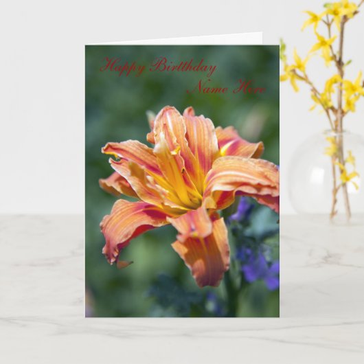 Birthday Kaart (Gele Bloem)