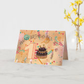 Birthday Kaart (Gele Bloem)