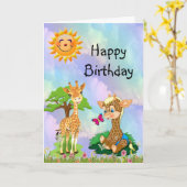 Birthday Kaart (Gele Bloem)