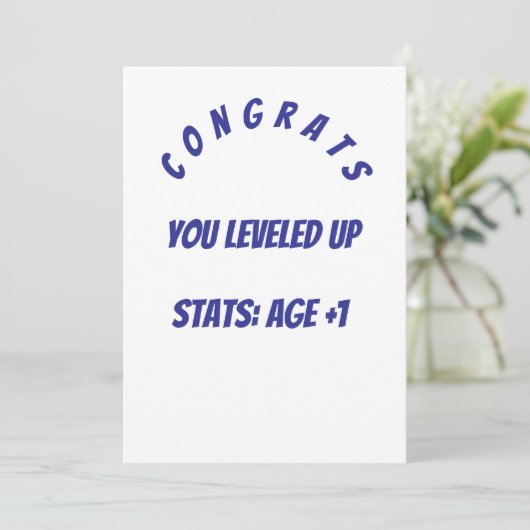 Birthday-kaart (Staand voorkant)