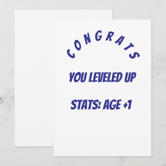 Birthday-kaart (Voorkant / Achterkant)