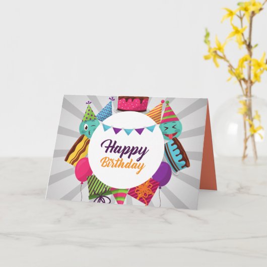 Birthday Kaart (Gele Bloem)