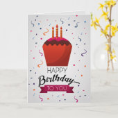 Birthday Kaart (Gele Bloem)