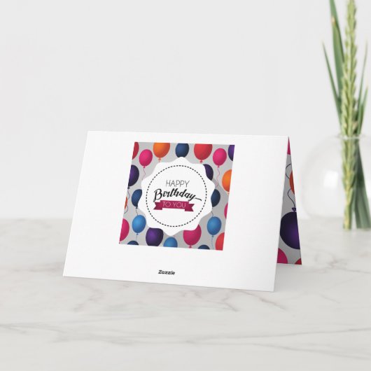 Birthday Kaart (Achterkant)