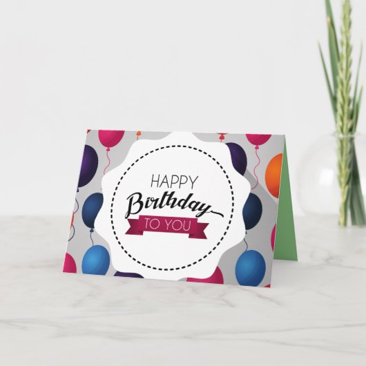 Birthday Kaart (Voorkant)