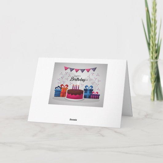 Birthday Kaart (Achterkant)