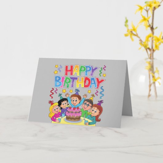 Birthday Kaart (Gele Bloem)