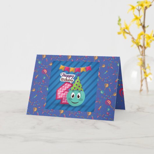 Birthday Kaart (Gele Bloem)