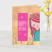 Birthday Kaart (Gele Bloem)