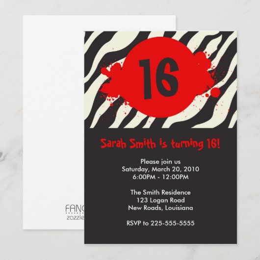 Birthday Kaart (Voorkant / Achterkant)