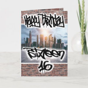 Birthday-kaart 16 kaart