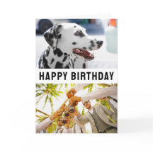 Birthday-kaart 2 foto's en tekst