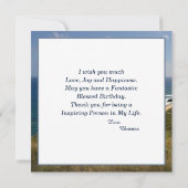 Birthday-kaart Aangepaste foto (Achterkant)