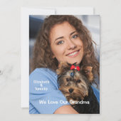 Birthday-kaart Aangepaste foto Aankondiging (Voorkant)