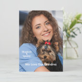 Birthday-kaart Aangepaste foto Aankondiging (Staand voorkant)