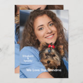 Birthday-kaart Aangepaste foto Aankondiging (Voorkant / Achterkant)