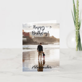 Birthday-kaart Aangepaste foto Bedankkaart