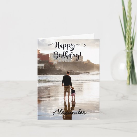 Birthday-kaart Aangepaste foto Bedankkaart (Voorkant)