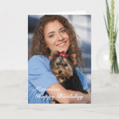 Birthday-kaart Aangepaste foto Kaart (Voorkant)