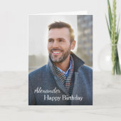 Birthday-kaart Aangepaste foto Kaart (Voorkant)