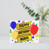 Birthday-kaart Aankondiging (Staand voorkant)