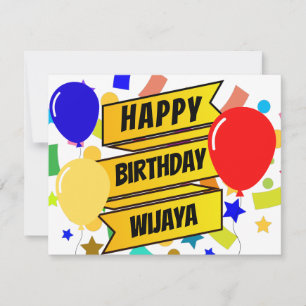 Birthday-kaart Aankondiging