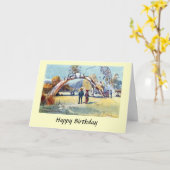 Birthday Kaart - Adelaide, South Australia (Gele Bloem)